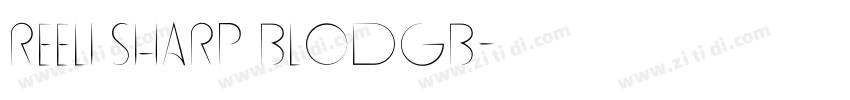 REElI Sharp BlodGB字体转换